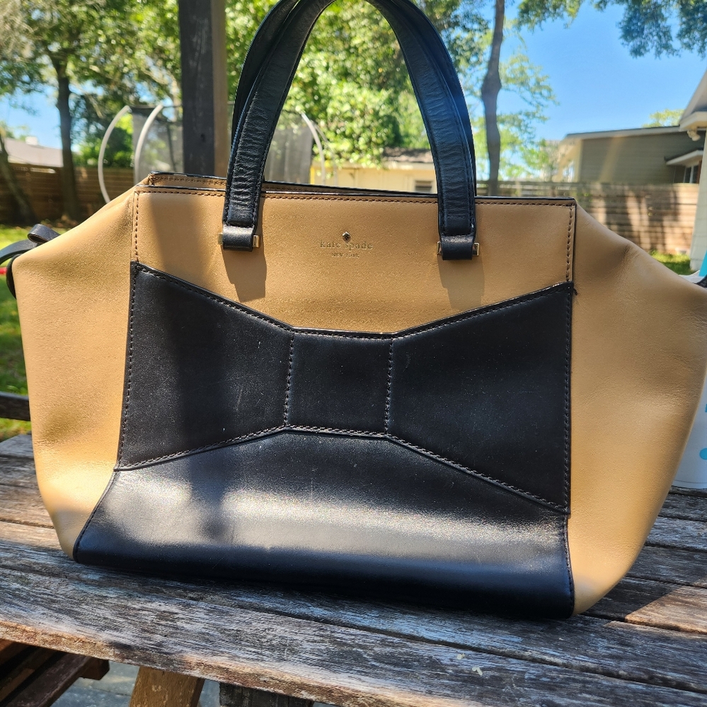 Kate Spade 2 park Avenue color block handbag